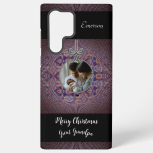 Personalised Photo Date Baby's First Christmas Samsung Galaxy Case
