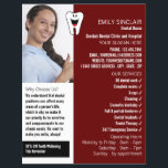 Personalised Photo, Dentistry, Dentist Advertising Flyer<br><div class="desc">Personalised Photo,  Dentistry,  Dentist Advertising Flyer by The Business Card Store.</div>