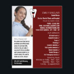 Personalised Photo, Dentistry, Dentist Advertising Flyer<br><div class="desc">Personalised Photo,  Dentistry,  Dentist Advertising Flyer by The Business Card Store.</div>