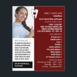 Personalised Photo, Dentistry, Dentist Advertising Flyer<br><div class="desc">Personalised Photo,  Dentistry,  Dentist Advertising Flyer by The Business Card Store.</div>