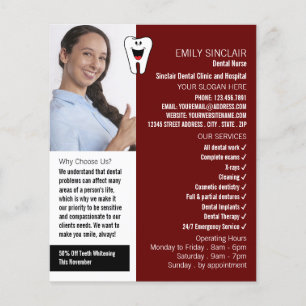 Personalised Photo, Dentistry, Dentist Advertising Flyer