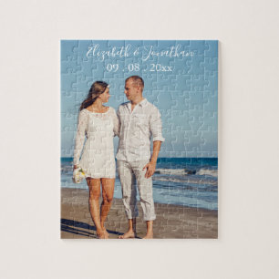 Personalised Photo Destination Wedding Jigsaw Puzzle