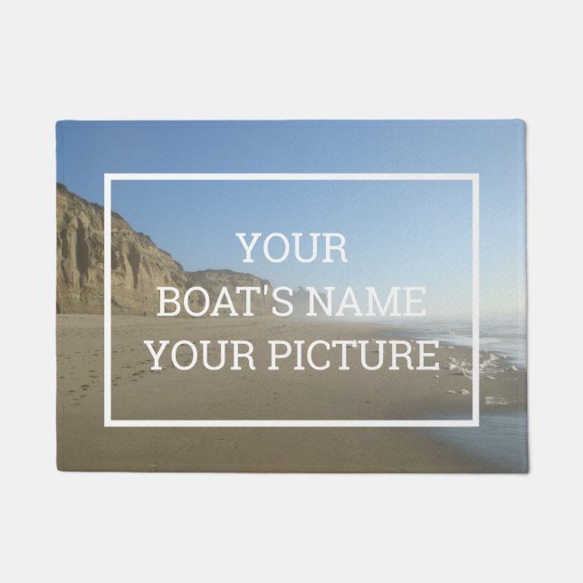 Personalised Photo Dock Mat (Front)