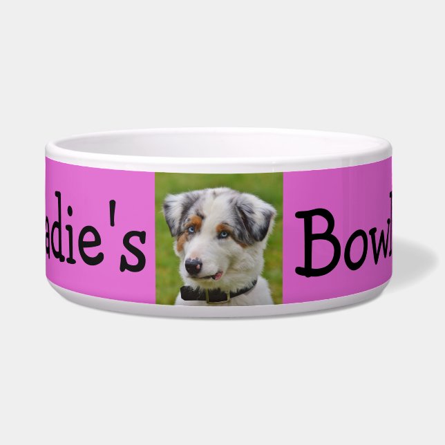 Personalised Photo Dog Bowl (Front)