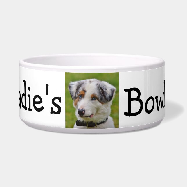 Personalised Photo Dog Bowl (Front)