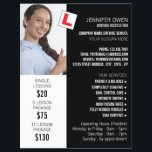 Personalised Photo, Driving School, Instructor Flyer<br><div class="desc">Personalised Photo,  Driving School,  Instructor Advertising Flyer by The Business Card Store.</div>