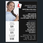 Personalised Photo, Driving School, Instructor Flyer<br><div class="desc">Personalised Photo,  Driving School,  Instructor Advertising Flyer by The Business Card Store.</div>