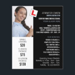 Personalised Photo, Driving School, Instructor Flyer<br><div class="desc">Personalised Photo,  Driving School,  Instructor Advertising Flyer by The Business Card Store.</div>