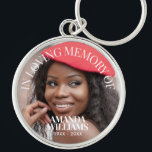 Personalised Photo Elegant Memorial Key Ring<br><div class="desc">Personalised Photo Memorial elegant keychain,  a simple,  chic and modern design with sophisticated serif font,  custom name,  date and photos,  for a sophisticated look. No minimum order.</div>