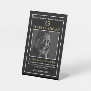 Personalised Photo - Employee Award Pedestal Sign