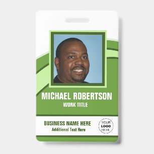 Personalised Photo Employee Badge ID Badge