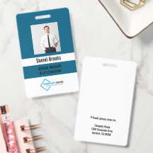 Personalised Photo Employee Logo Badge