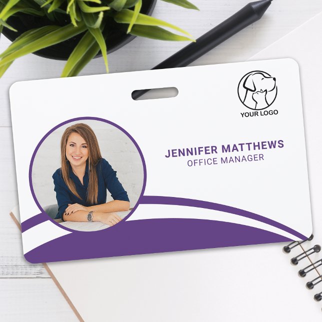 Personalised Photo Employee Logo Name Corperate ID Badge (Creator Uploaded)
