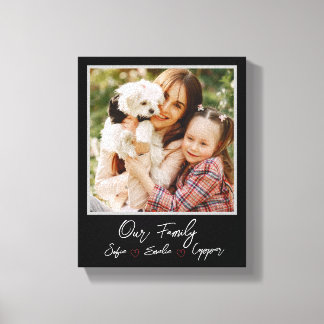  Personalised Photo family Canvas 