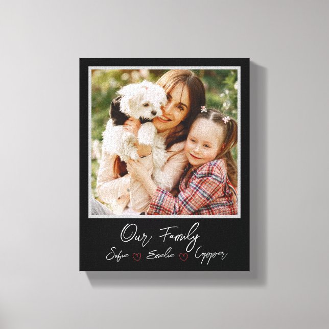  Personalised Photo family Canvas  (Front)
