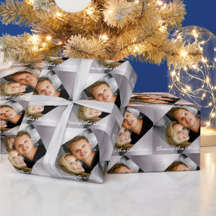 Personalised photo family Christmas holiday Wrapping Paper