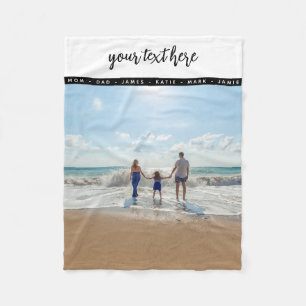 Personalised Photo Family Love Memories  Fleece Blanket
