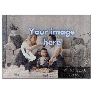 Personalised Photo&Family name Kitchen Cutting Boa Cutting Board