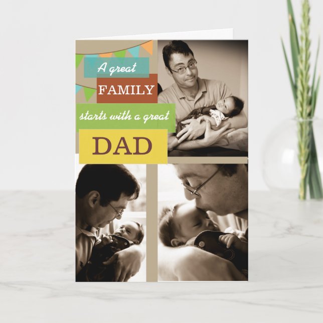 Personalised Photo Father's Day Card (Front)