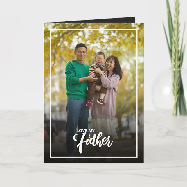 Personalised Photo Father's Day ,Holiday Dad gift  Card (Front)