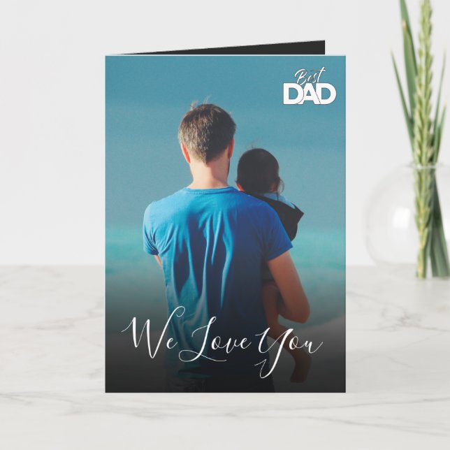 Personalised Photo Father's Day Holiday gift Card (Front)