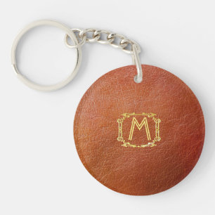 Personalised Photo Faux Leather Keyring