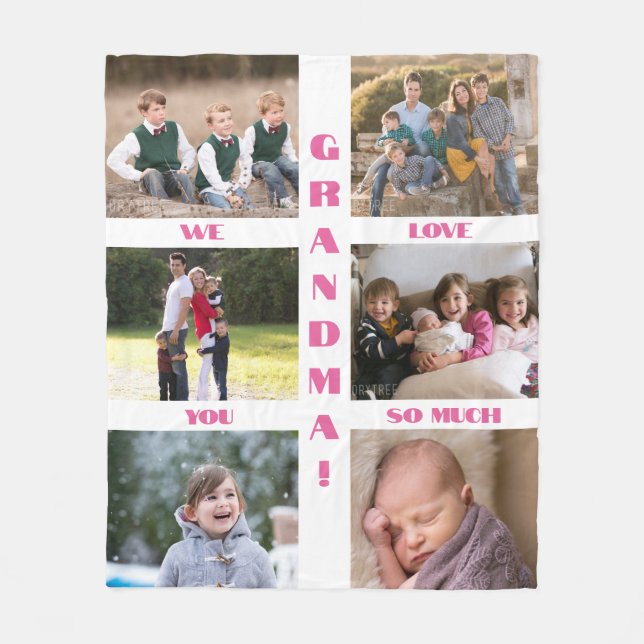 Personalised Photo Fleece Blanket (Front)