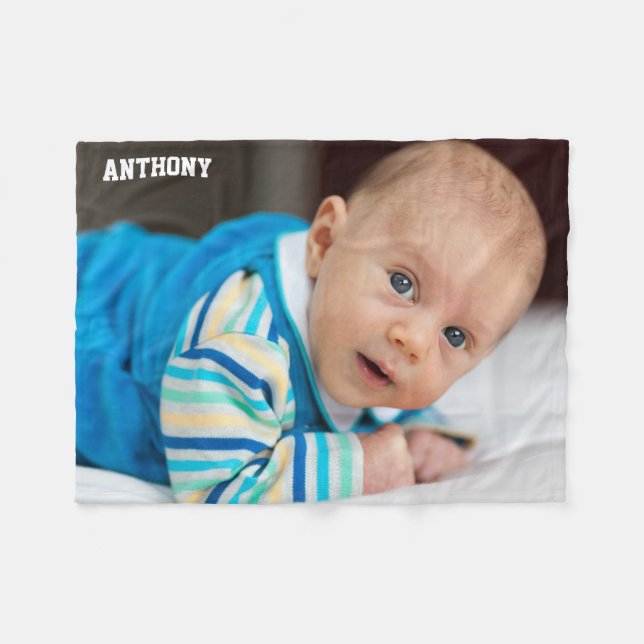 Personalised Photo Fleece Blankets Add Your Photo (Front (Horizontal))