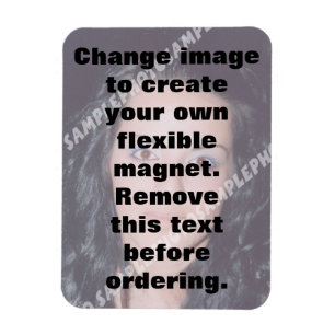Personalised photo flexible magnet. Make your own Magnet