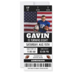 Personalised Photo Football Ticket Birthday Party