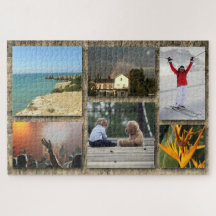 Personalised Photo Frame Collage Jigsaw Puzzle