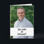 Personalised Photo Funny Brother 50th Birthday Card<br><div class="desc">Personalised Photo Funny Brother 50th Birthday, a beautiful design intended for anyone looking for beautiful birthday cards for brother, birthday cards for elder brother or birthday cards for younger brother, this one would be cool. The design features a custom photo with some personalizable text, you could put in the age...</div>