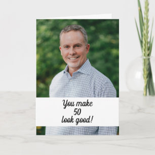 Personalised Photo Funny Brother 50th Birthday Card