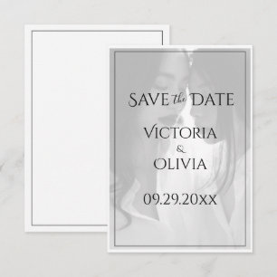 Personalised Photo Gay Lesbian Save the Date
