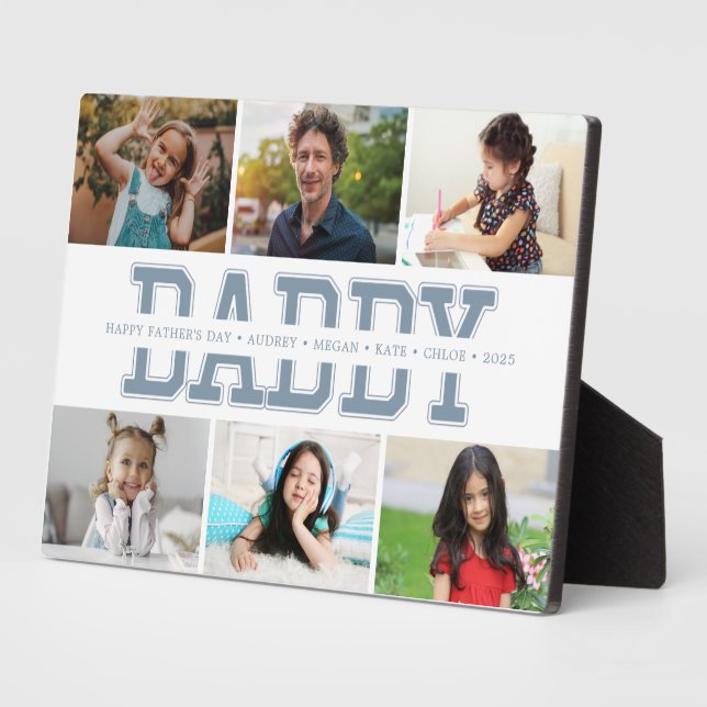 Personalised Photo Gift for Daddy Plaque (Side)