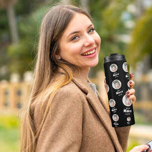 Personalised Photo Gift For Grandma Custom Picture Thermal Tumbler