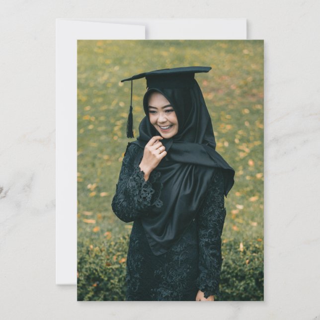 Personalised Photo Graduation Announcement (Front)