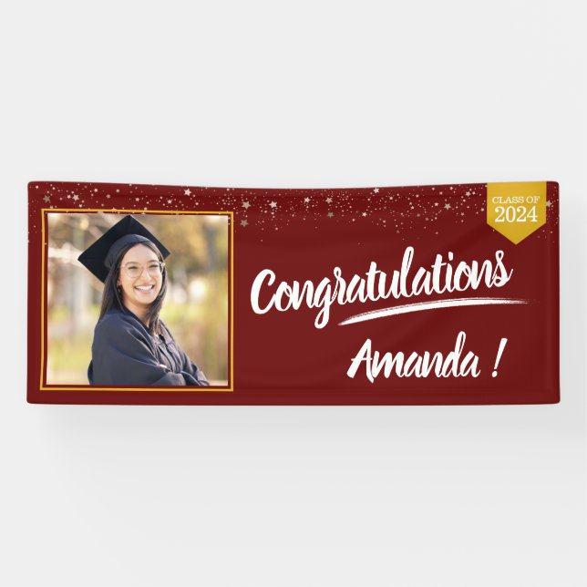 Personalised Photo Graduation Banner (Horizontal)