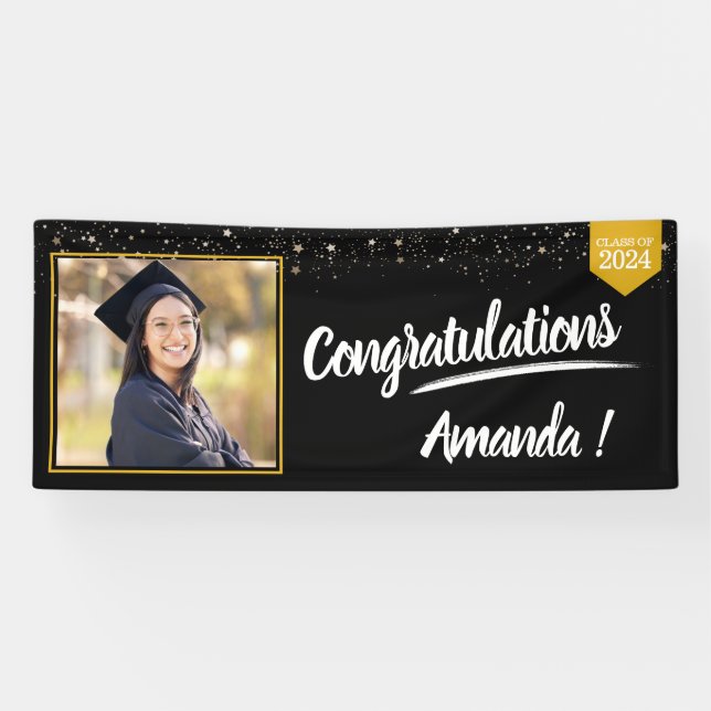 Personalised Photo Graduation Banner (Horizontal)