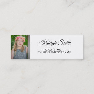 Personalised Photo Graduation Insert Name Card