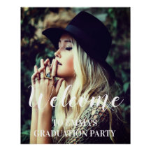 Personalised Photo Graduation Party Welcome