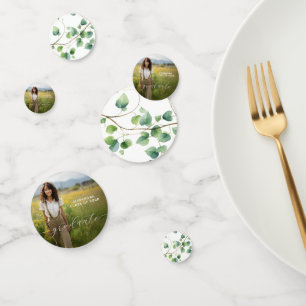 Personalised Photo Graduation Table  Confetti