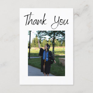 Personalised Photo Graduation Thank you Card