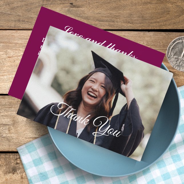 Personalised Photo Graduation Thank You Cards (Personalized Photo Graduation Thank You Cards)