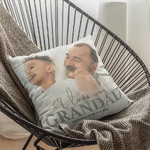 Personalised Photo Grandad Cushion