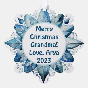 Personalised Photo Grandchild's Christmas Ornament