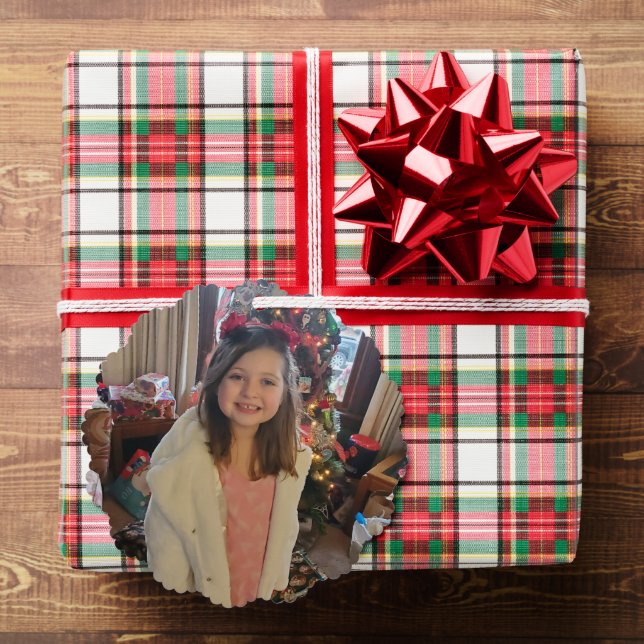 Personalised Photo Grandchild's Christmas  Tree Decoration Card (Insitu (Gift))