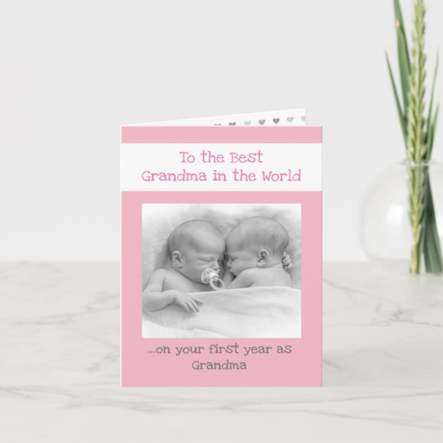 Personalised Photo Grandma Holiday Card (Front)