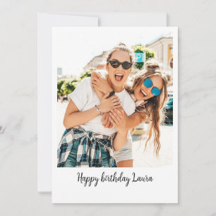 Personalised Photo Greeting Anniversary Birthday Holiday Card