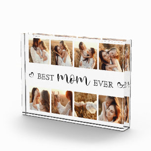 Personalised Photo Grid Collage   Cute Keepsake Block